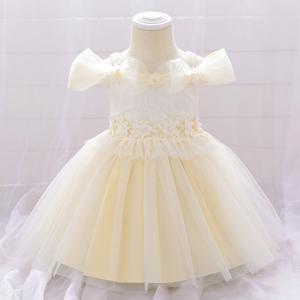 Newborns Bridesmaid Dresses for Kid Christmas Clothes Birthday Dress for 1 Year Flower Girl Dresses Party Wedding Princess Dress