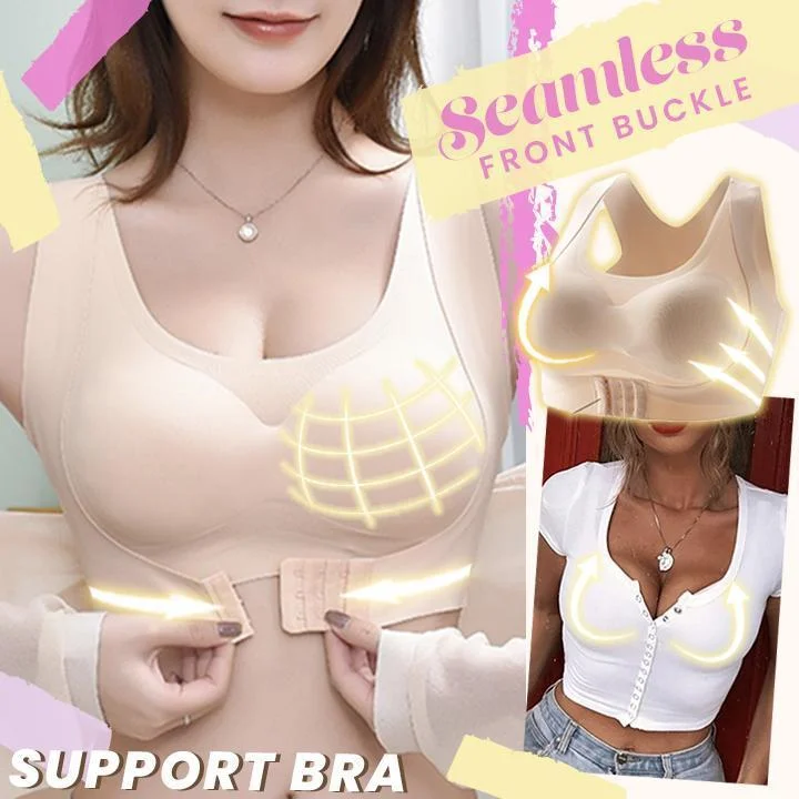 💖PAY 1 GET 3💖Seamless Front Buckle Support Bra