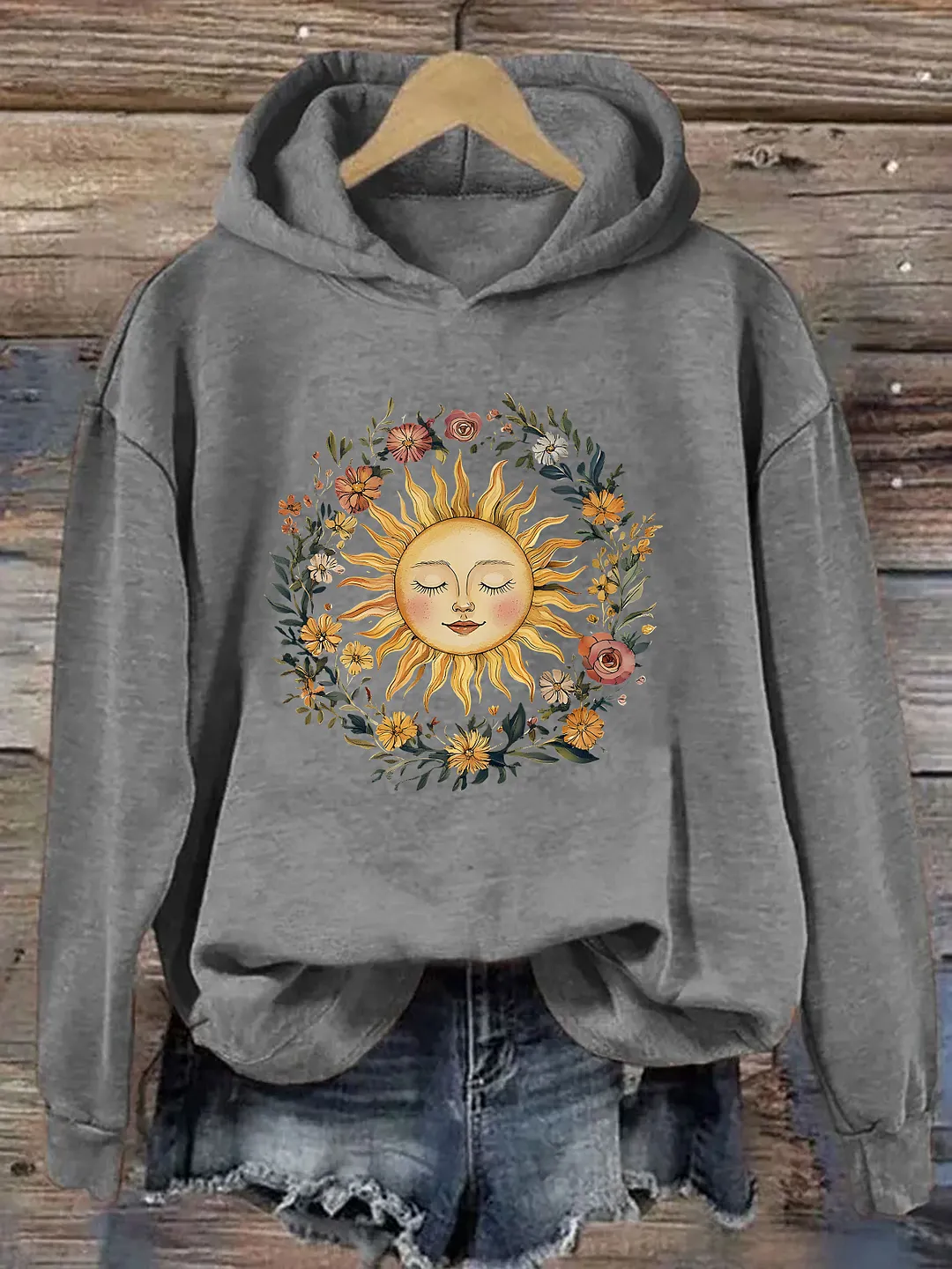 Boho Spiritual Sun Hoodie