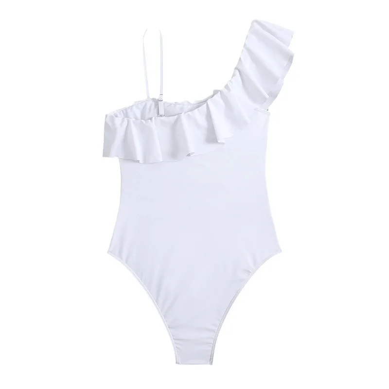 Uveng 2023 Sexy New Lotus Edge Mesh Splicing Body Swimsuit Swimsuit