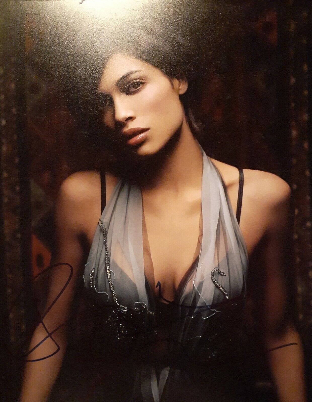 Rosario Dawson signed 8x10