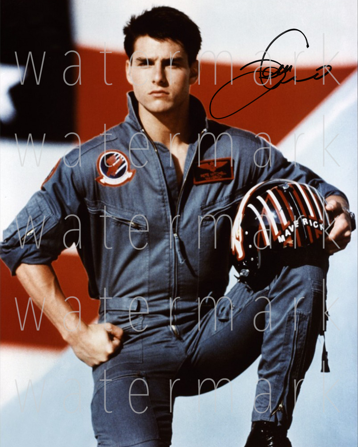 Top Gun signed Tom Cruise 8X10 Photo Poster painting picture poster autograph RP