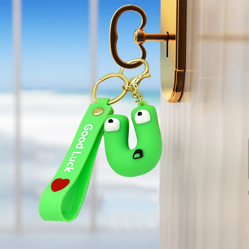 Letter A-Z Keychain Wacky Wizard Handbag Key Chain for Car Keys/Wallet/Backpack