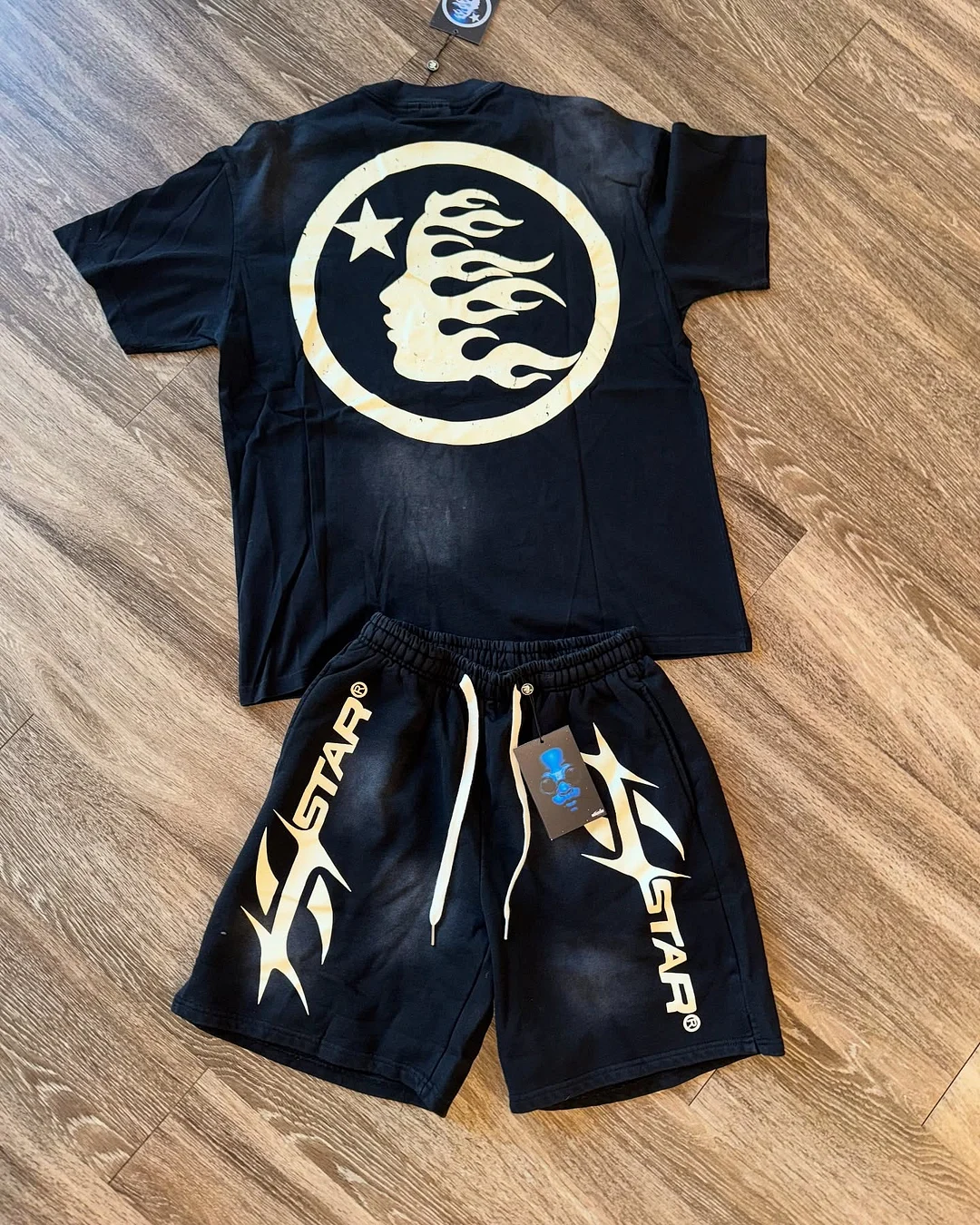 New HellStar T-shirt Shorts Two-Piece Set