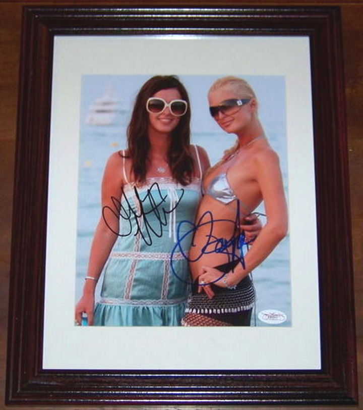 FLASH SALE! Paris Hilton & Nicole Richie Signed Autographed 8x10 Photo Poster painting JSA COA!