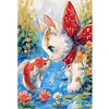 Cat Fish-11CT Stamped Cross Stitch 50*70cm/19.69*27.56in (Big Size) tapestrymarket
