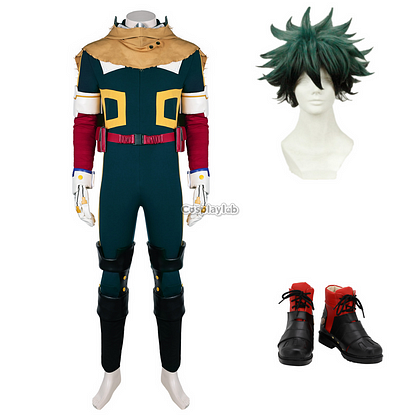 Midoriya Izuku Jumpsuit Outfits Cosplay Costume