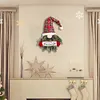 LED Christmas Santa Gnome Pendant with Lights Artificial Plant Elf Doll Ornament