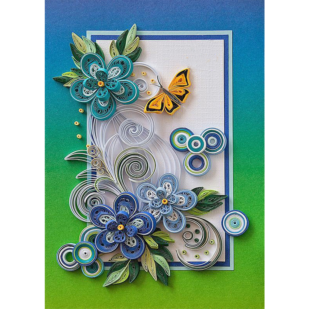 

Flower Quilling Paper - Round Drill Diamond Painting - 30*45CM, 501 Original