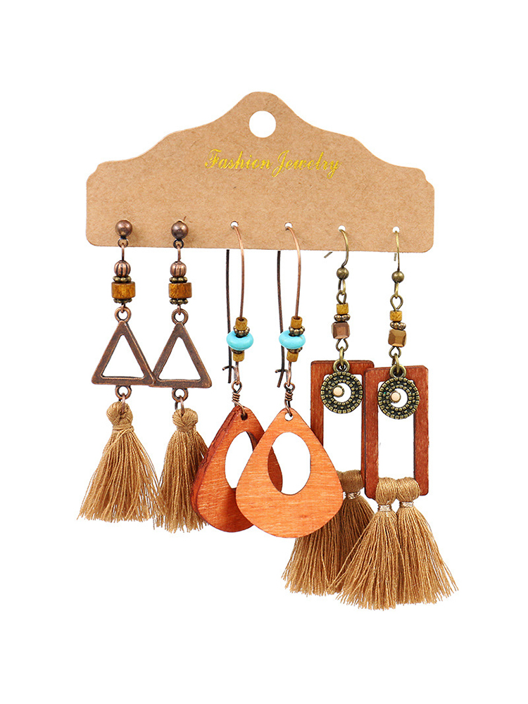 Boho Ethnic Tassel Earrings wearshes