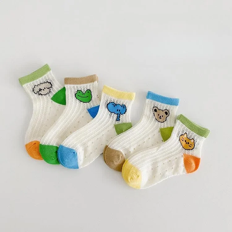 Baby Elephant Bear Crew Socks