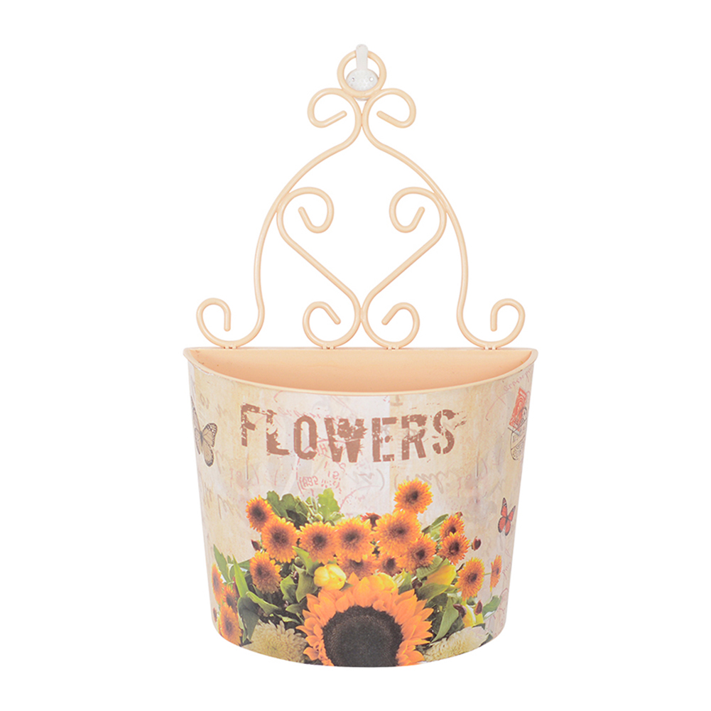 

Plastic Wall Hanging Flower Vase Pot Holder Wall Flower Basket Home Decor, 501 Original