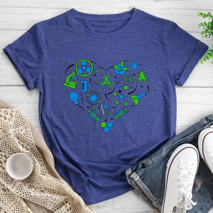 Love Biology Round Neck T-shirt