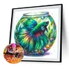 Diamond Painting-DIY Full Round Drill Betta Fish(40*40CM)