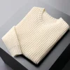 Winter Faux Wool Round Neck Sweater