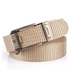 Unisex Vintage Outdoor Automatic Buckle Thickened Nylon Canvas Belt by Inlyline