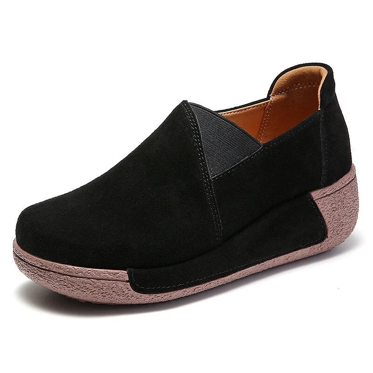 Zapatos casuales de mujer con plataforma transpirable