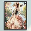 Victorian Girl-11CT Stamped Cross Stitch 40*50cm/15.75*19.69in