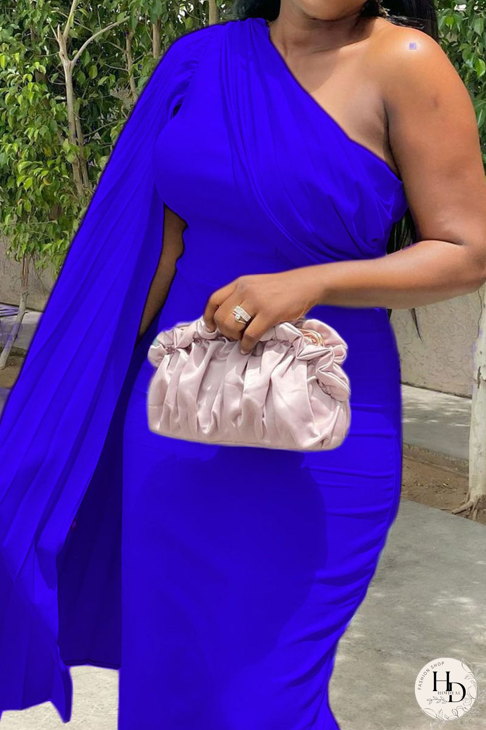 Black Casual Solid Split Joint Fold Asymmetrical Oblique Collar Straight Dresses