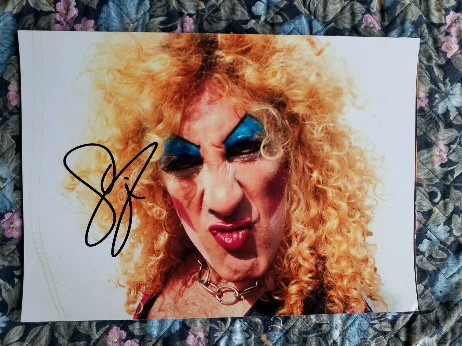 DEE SNIDER TWISTED SISTER HEAVY METAL AUTHENTIC SIGNED AUTOGRAPH 8.2X11.5 Photo Poster painting