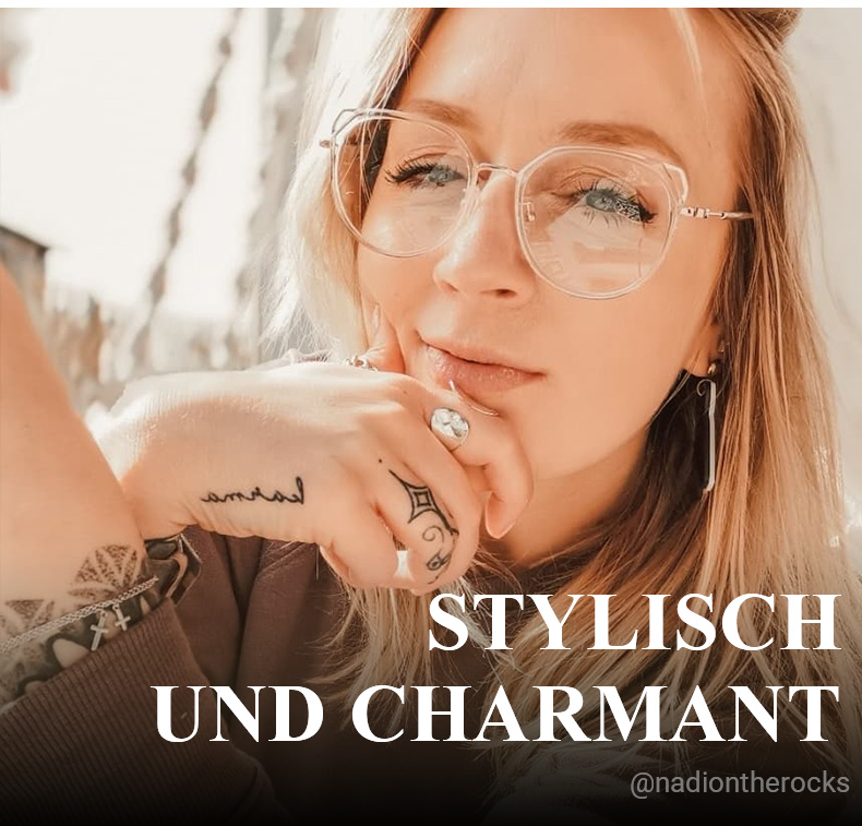 Ofelia Gold Kristall Geometrisch Brille