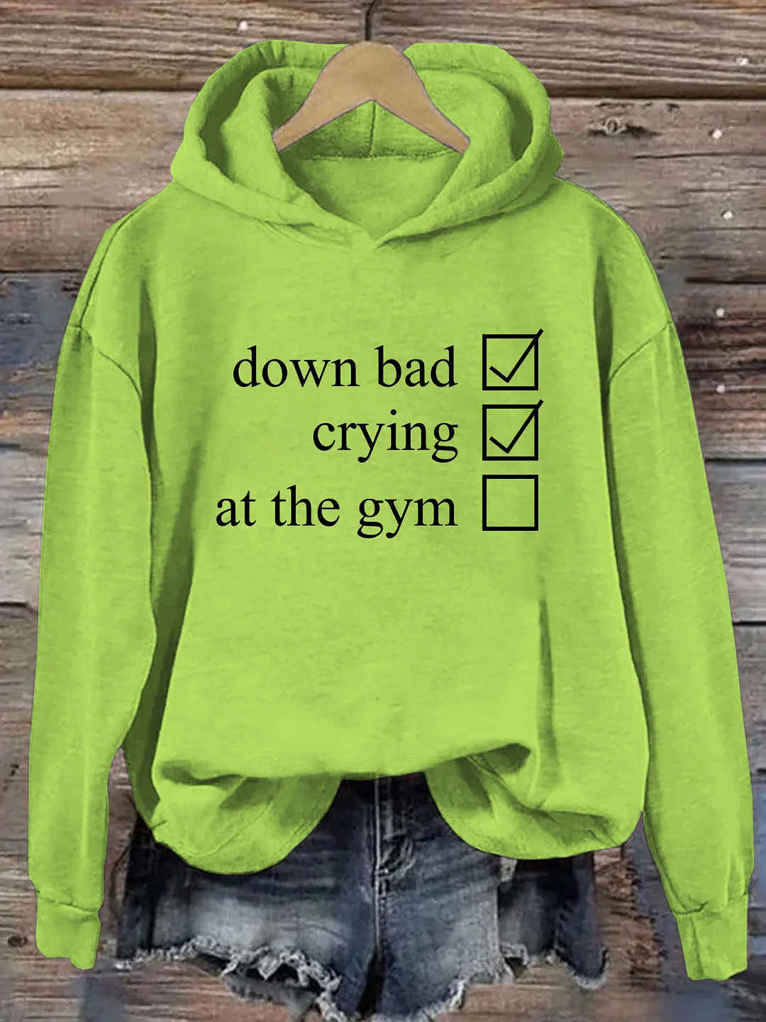 Crying At The Gym Hoodie