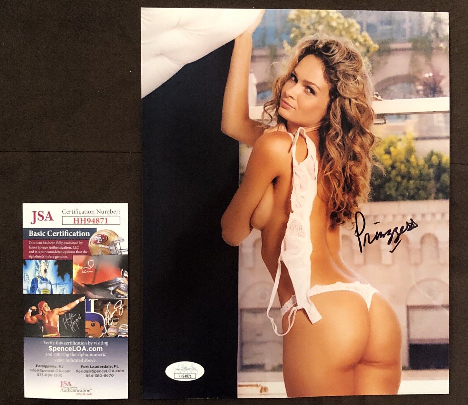 Prinzzess Hand SIGNED 8X10 Photo Poster painting Autograph Sexy Naughty America JSA COA