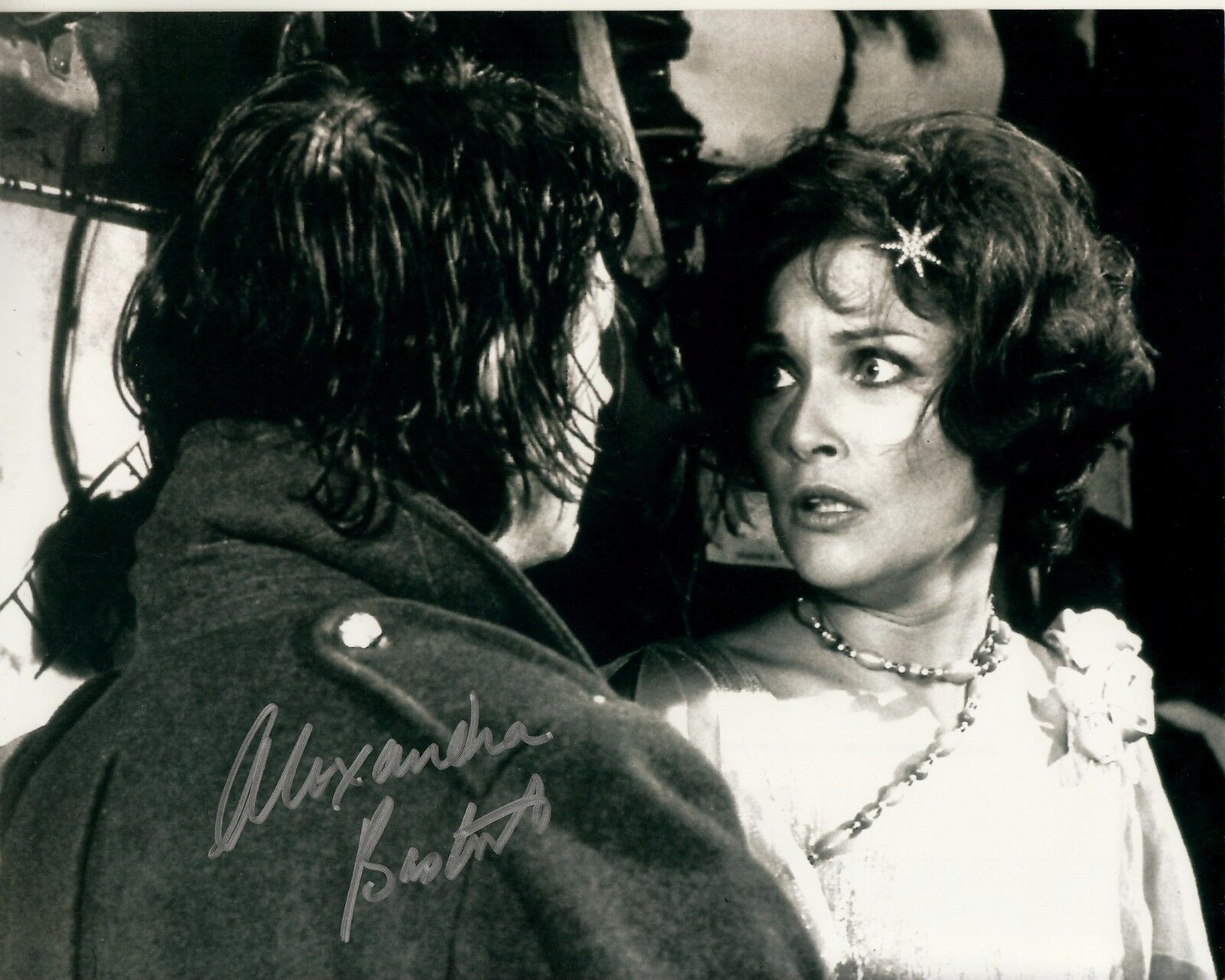 ALEXANDRA BASTEDO signed NIGHT OF THE GHOUL 8x10 uacc rd coa JOHN HURT SCENE