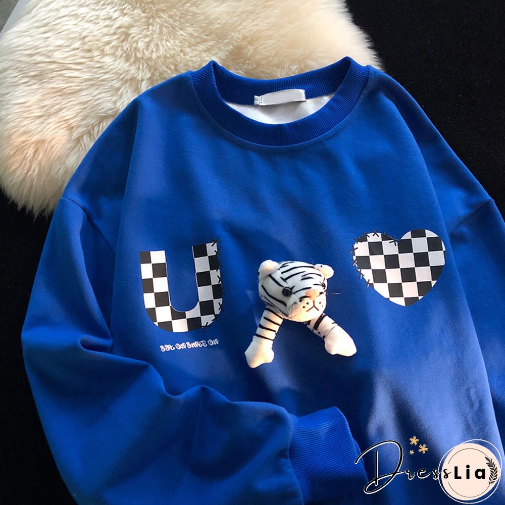 Neutral Red Zodiac Year Tiger Sweater