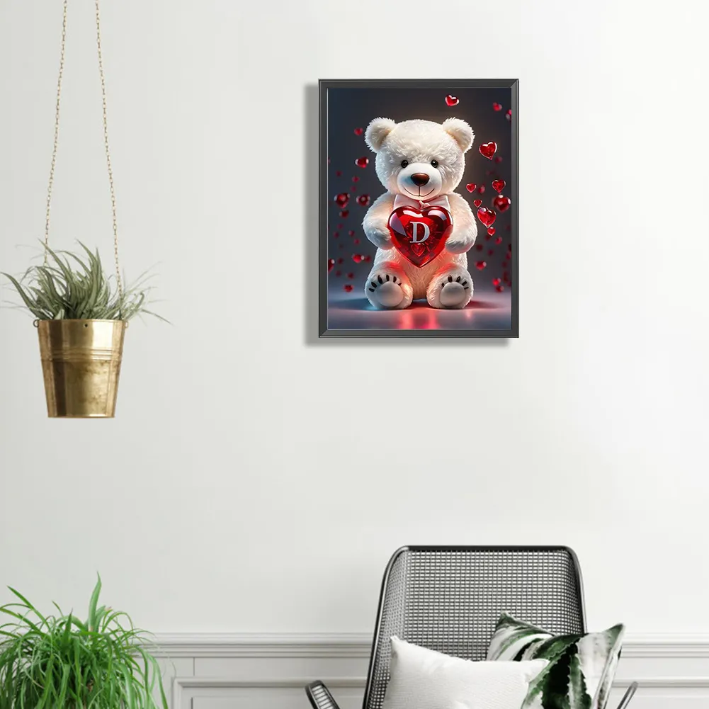 Diamond Painting - Full Square Drill - Bear Love D(Canvas|35*45cm)