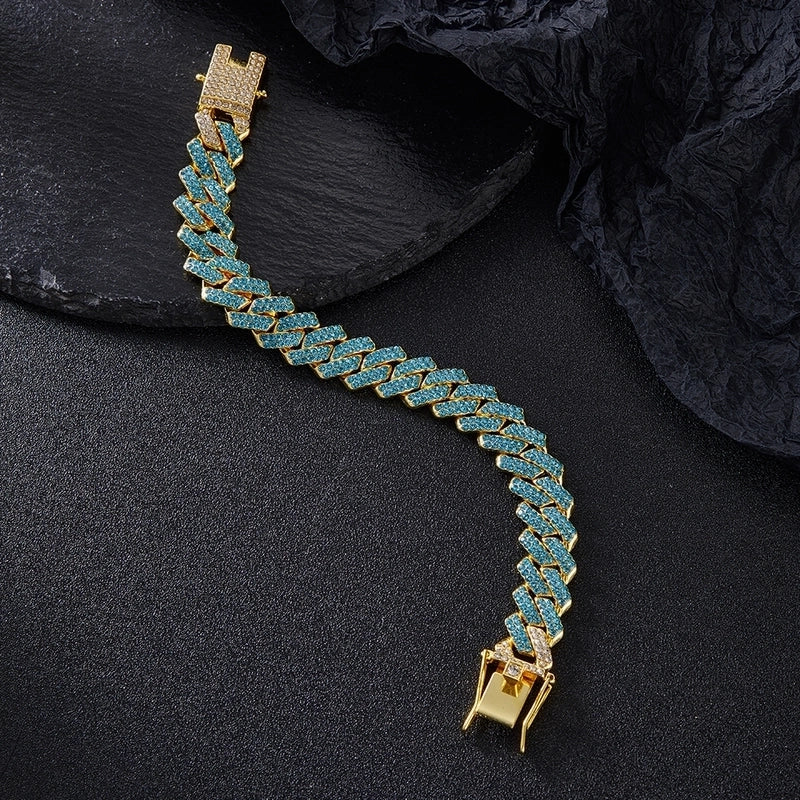 Hip-hop Necklace Alloy Inlay Rhinestones Men’s Necklace