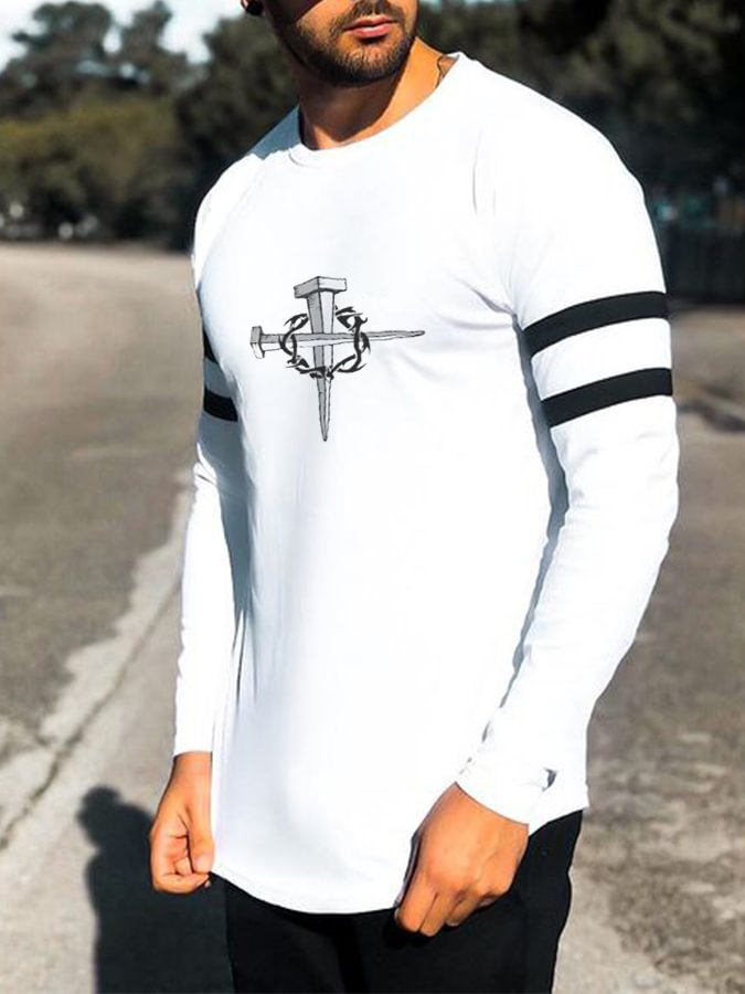 Men's Sports Long Sleeve Slim Top