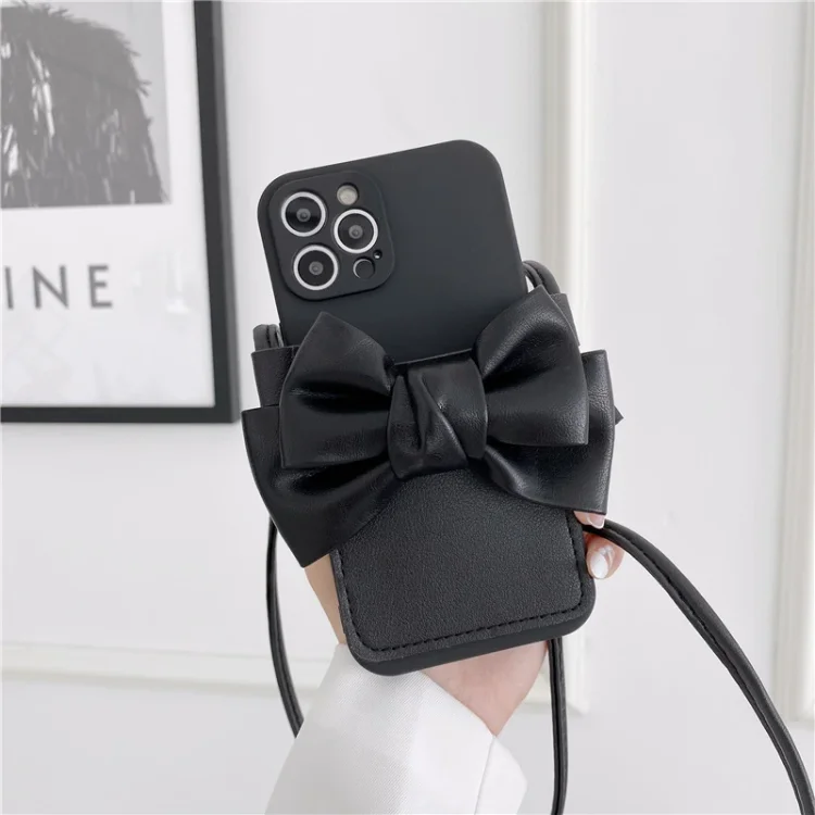 Bowknot Card Case Case For iPhone
