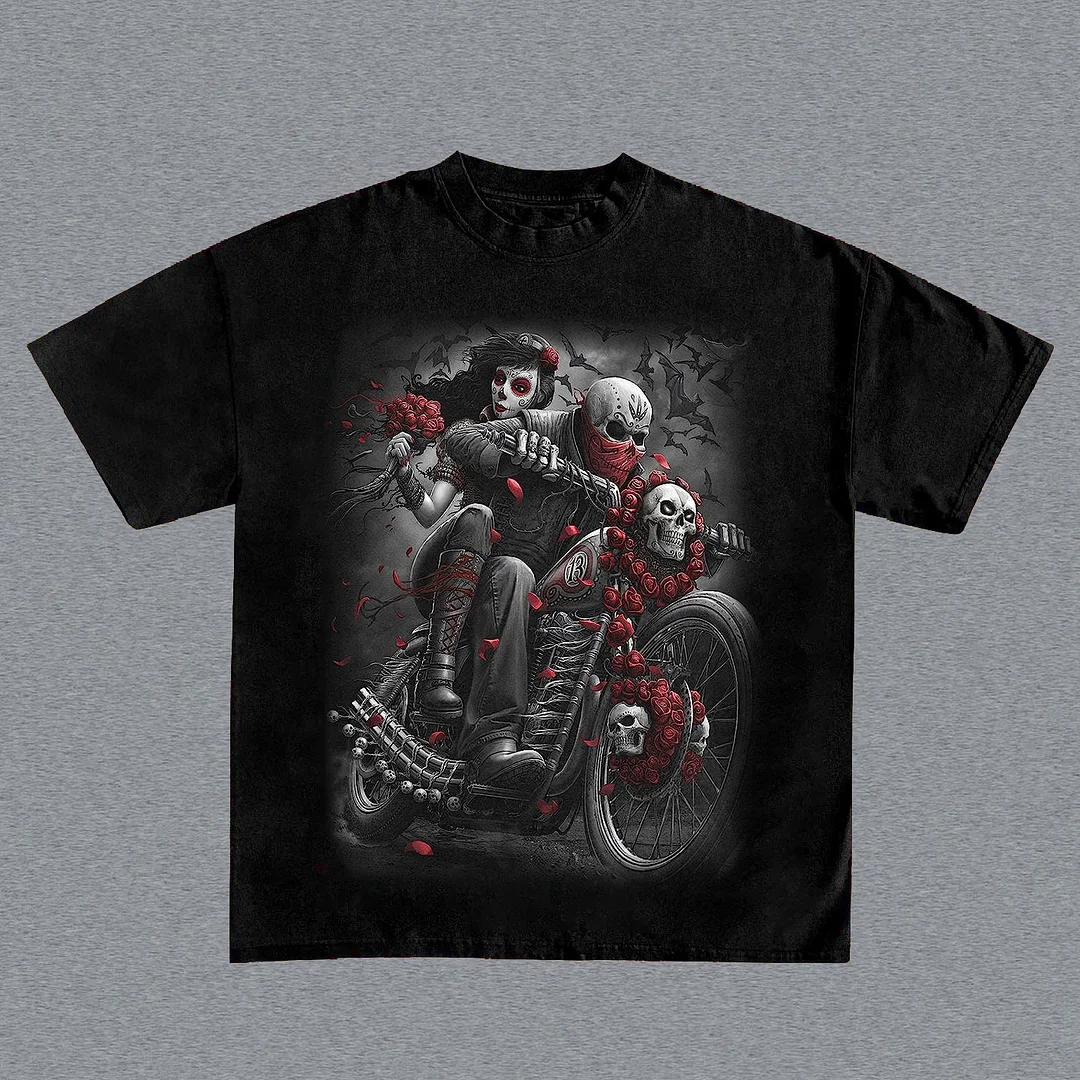 Casual Vintage Print Short Sleeve T-Shirt
