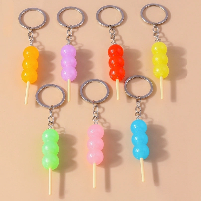 Minimalist Sugar Gourd Alloy Glass Keychain