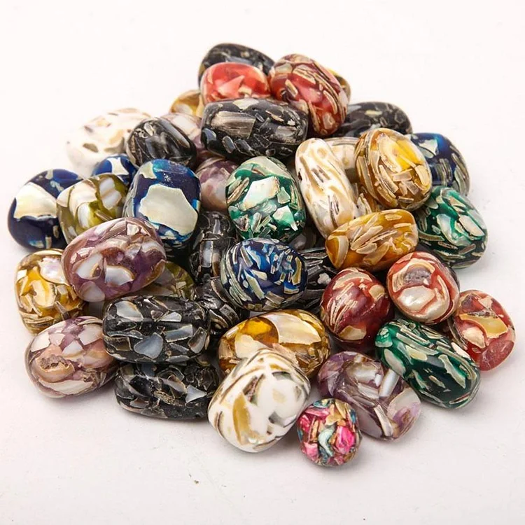 0.1kg Colorful Mixed bulk tumbled stone