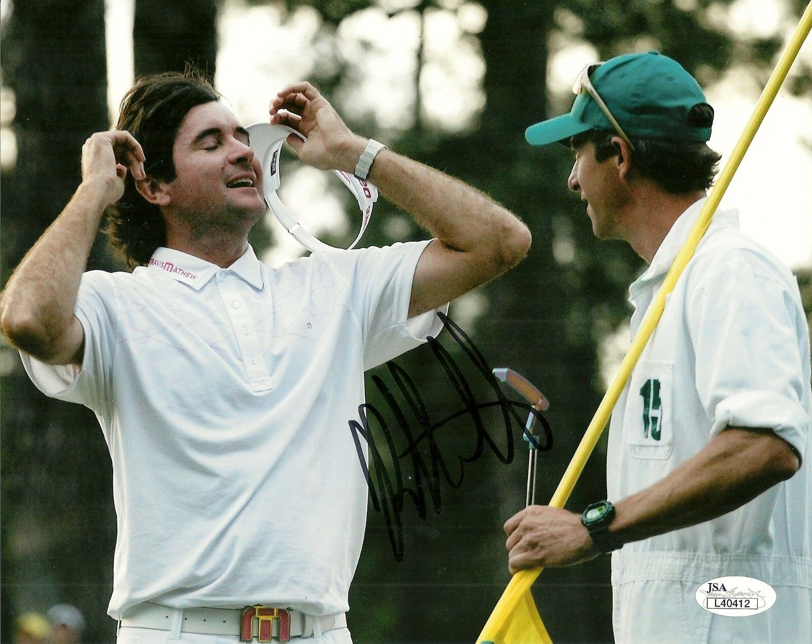 GEORGIA BULLDOGS 2X MASTERS CHAMP BUBBA WATSON SIGNED GOLF 8X10 Photo Poster painting W/ JSA COA