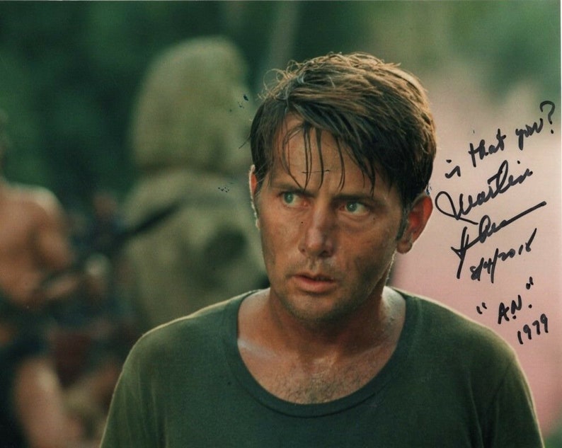 Martin sheen autographed apocalypse now benjamin willard Photo Poster painting great content