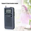 HRD-104 AM FM Radio Digital Display Pocket Radio with 40mm Driver Speaker