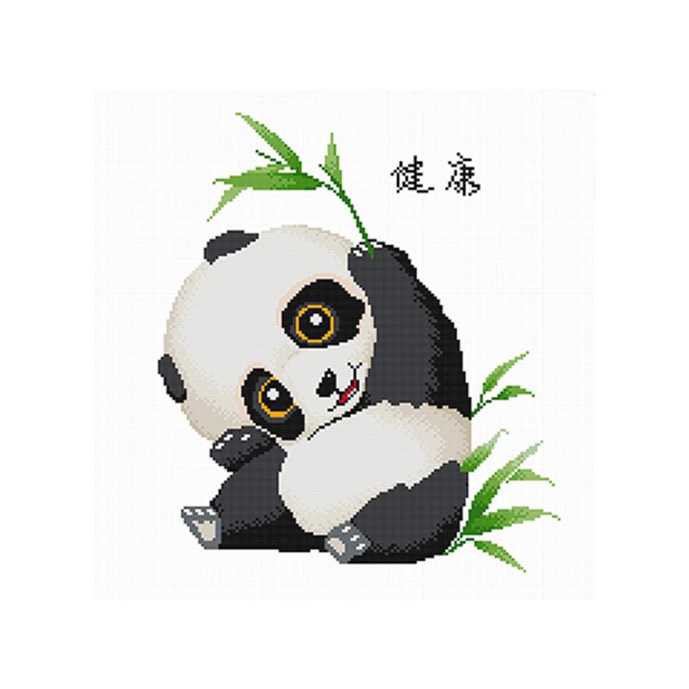 

Baby Panda - 11CT Stamped Cross Stitch - 50*50CM, 501 Original