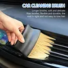 Auto Interior Dust Soft Brush Air Conditioning Outlet Cleaning Brush (Yellow)