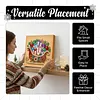 (25x25cm)DIY Pearl Painting Xmas Framed Handmade Pearl Material Art Kit Living Room Decor