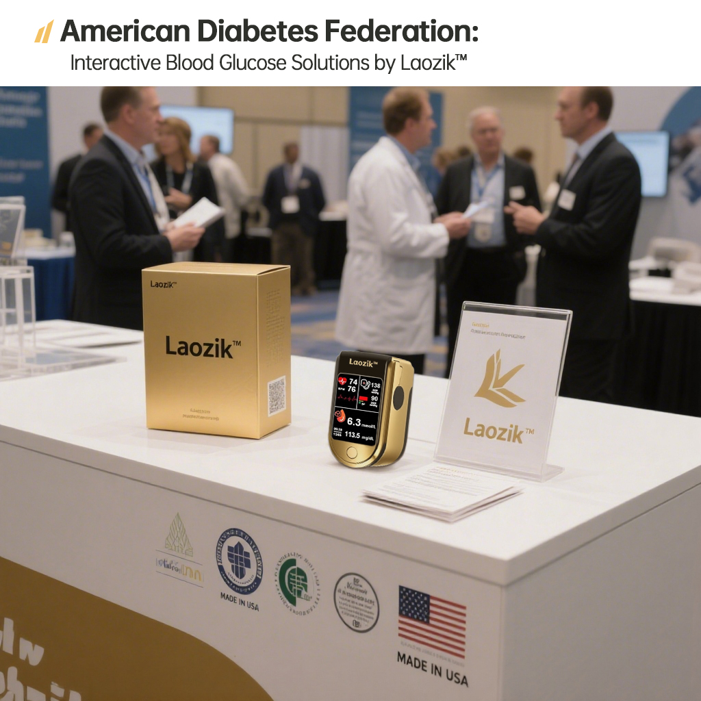 🩸Health America Subsidized Product | LaozikTM Professional 12in1 Glucose & Vital Signs Monitor-Painless, Fast, Precise& FDA-Backed(Made in California, USA)