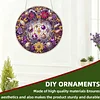 Jewelry DIY Diamond Painting Hanging Pendants Acrylic Crafts Kit for Home Wall Decor