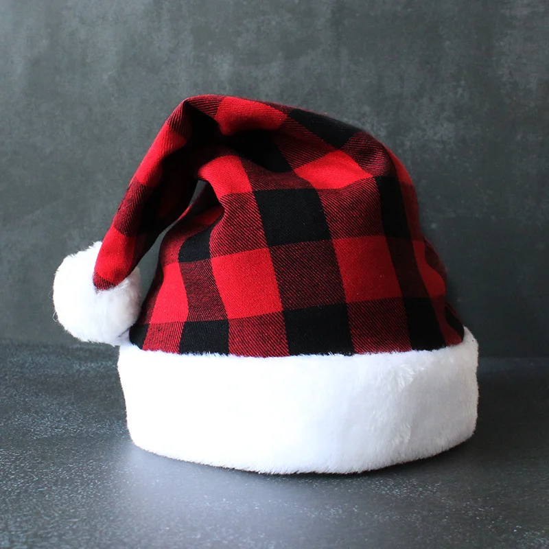 Plaid Christmas Hat-barclient