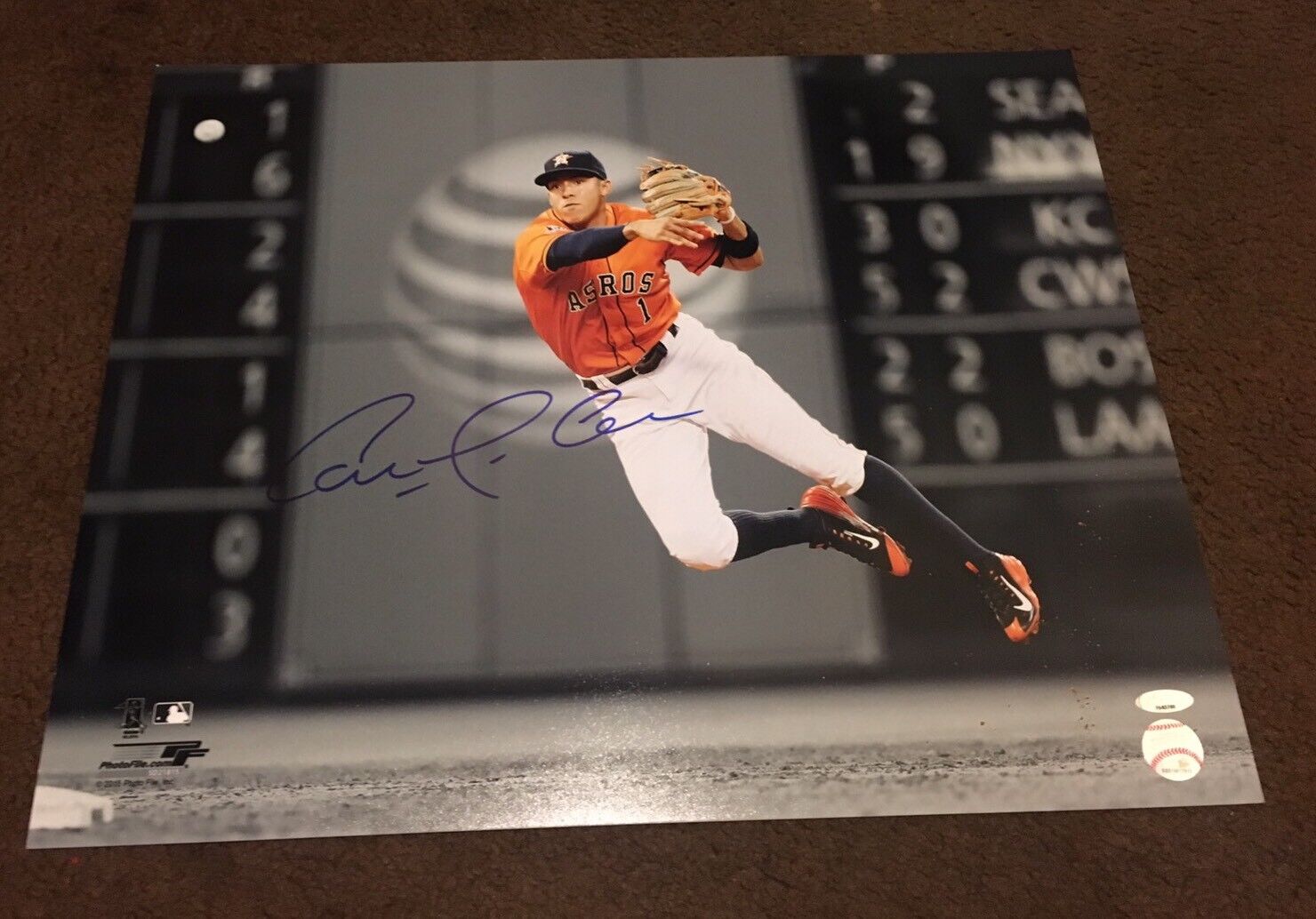 Carlos Correa Signed Autographed 16x20 Photo Poster painting Houston Astros PSA/DNA Tristar COA