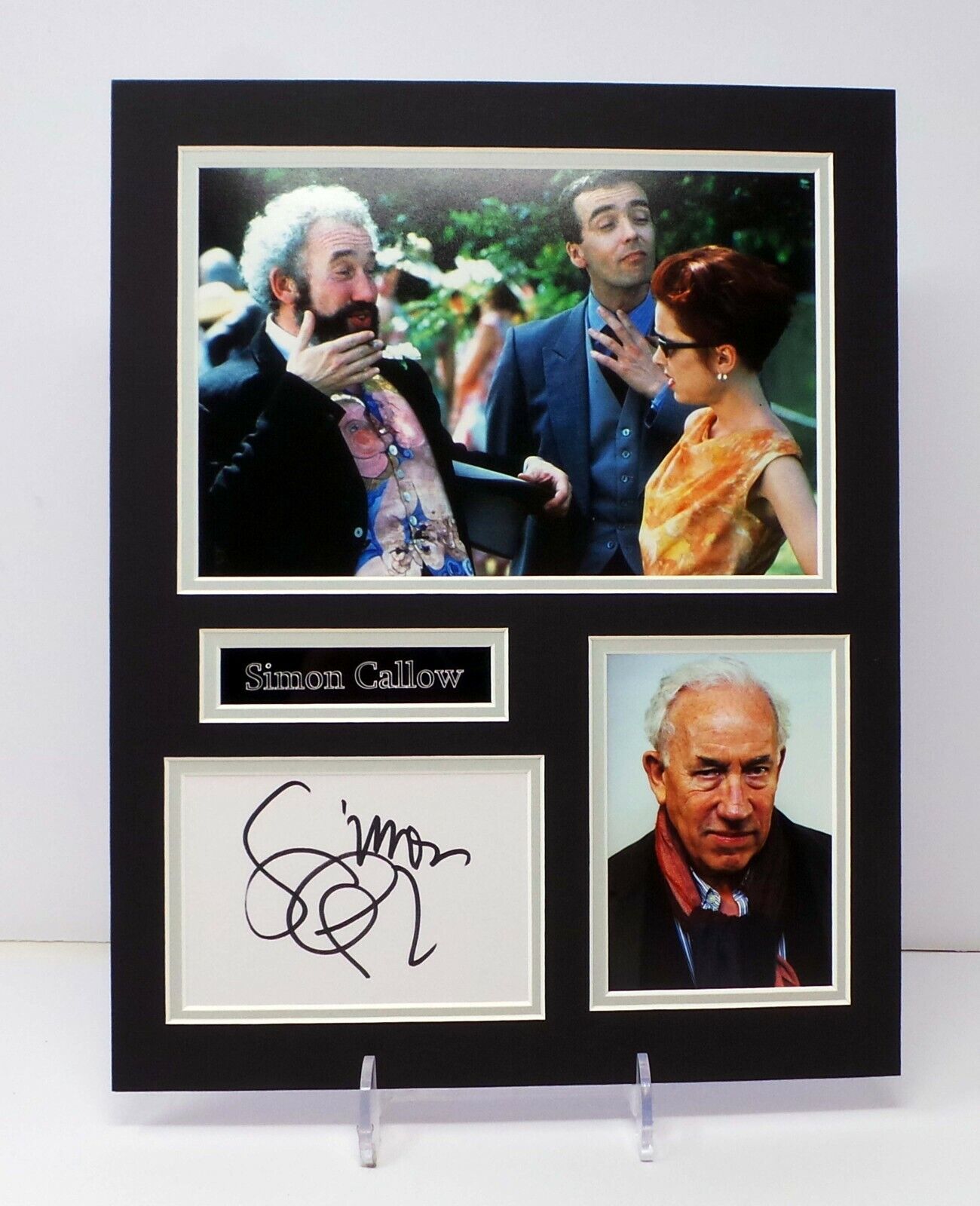 Simon CALLOW Signed & Mounted Photo Poster painting Display AFTAL RD COA Director English Actor