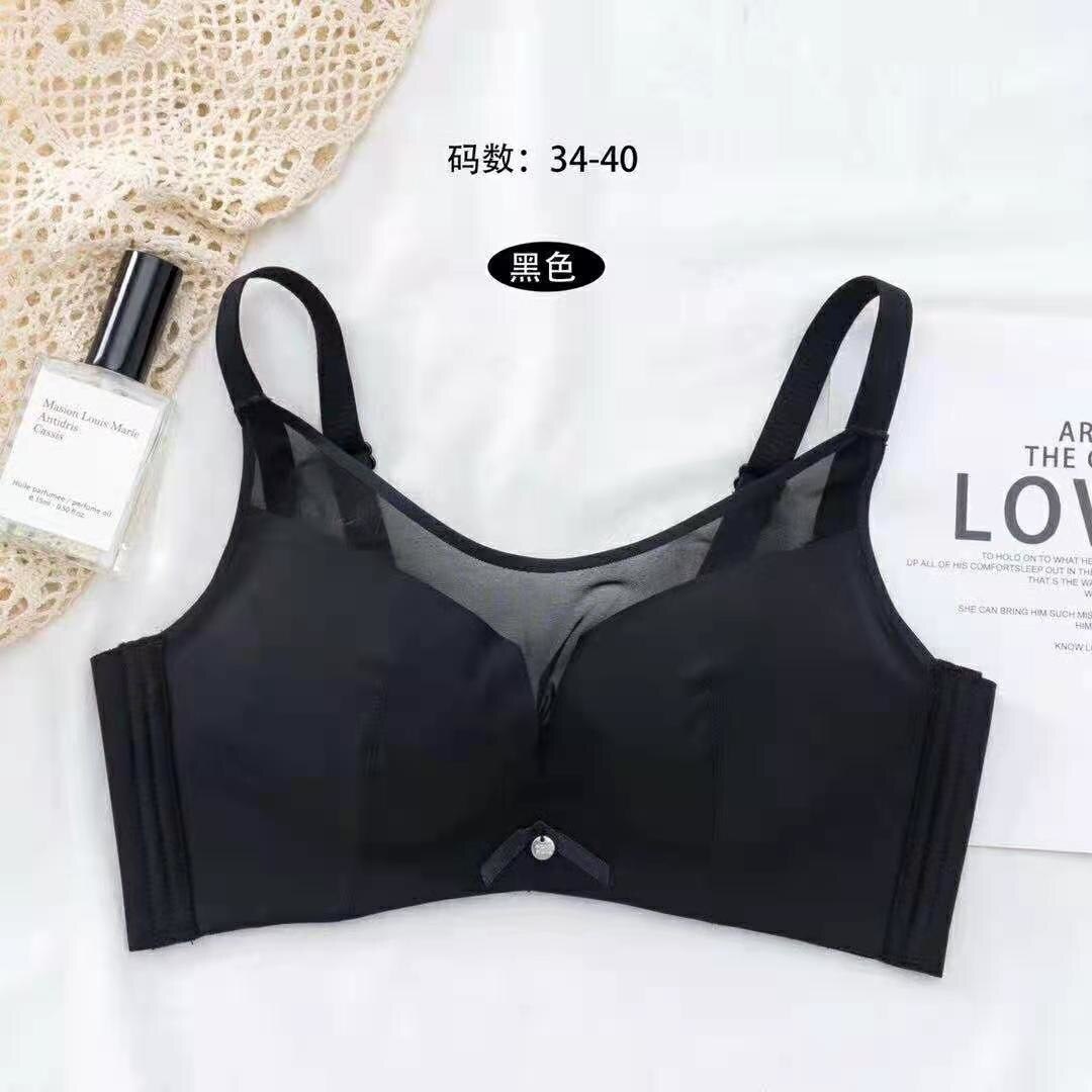 Bras-Sexy Glossy Face Cream, Thin Cup, Half Piece Round, No Steel Ring, Underwear Gathered, Centrally Adjusted Bra New Style.-Bras