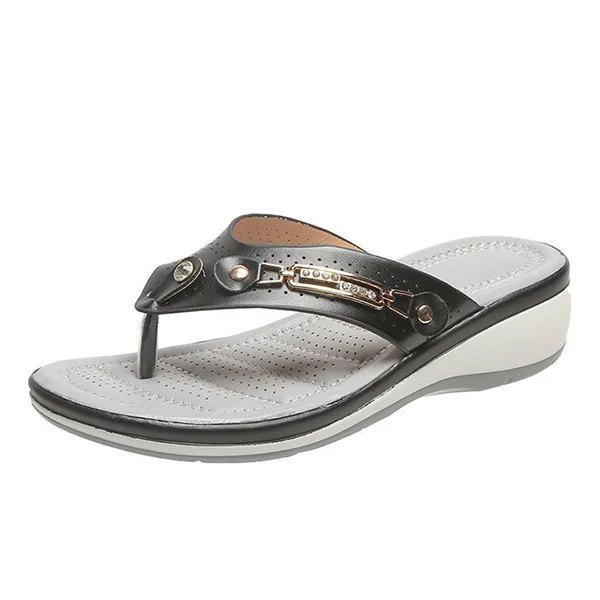 🔥Last day 49% OFF🔥- Women's Arch Support Soft Cushion Flip Flops Thong Sandals Slippers