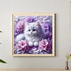 Cats And Flowers-Full Round Diamond Painting 30*30CM